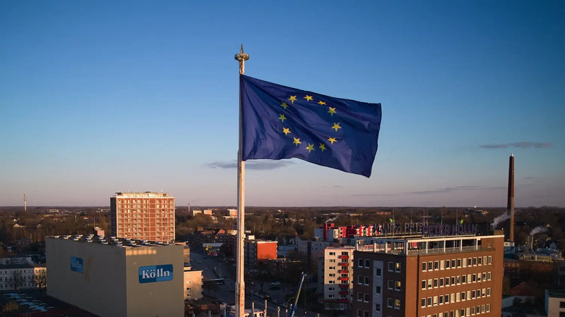 Unser Zeichen für Demokratie: Europaflaggen wehen über Elmshorn