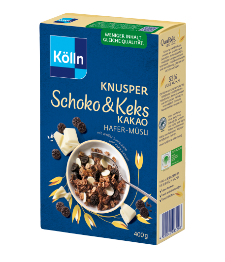 Kölln Knusper Schoko&Keks Kakao Hafer-Müsli