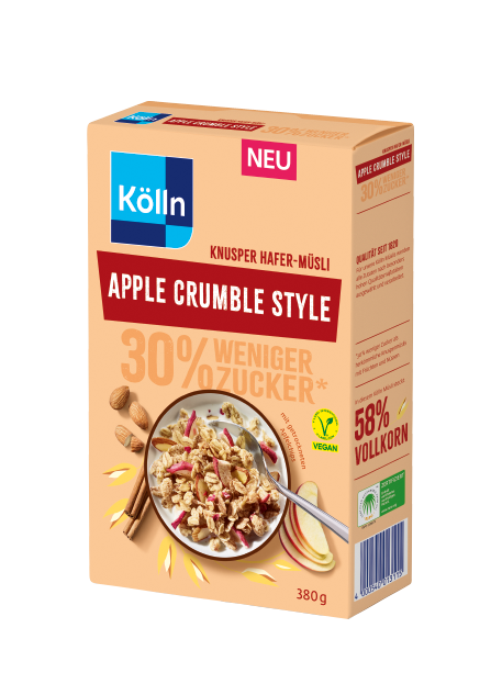 Kölln Knusper Apple Crumble Style Hafer-Müsli