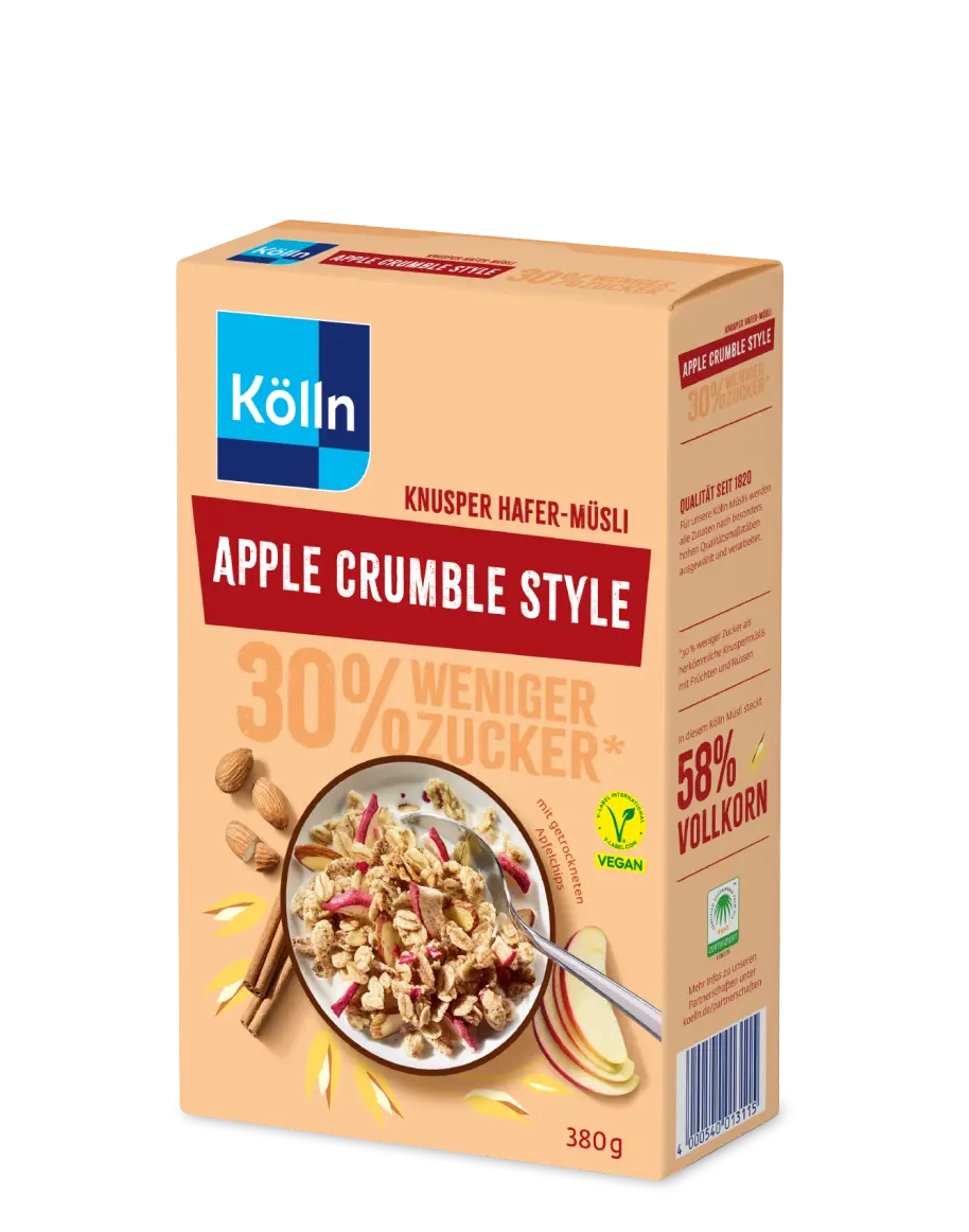 Kölln Knusper Apple Crumble Style Hafer-Müsli
