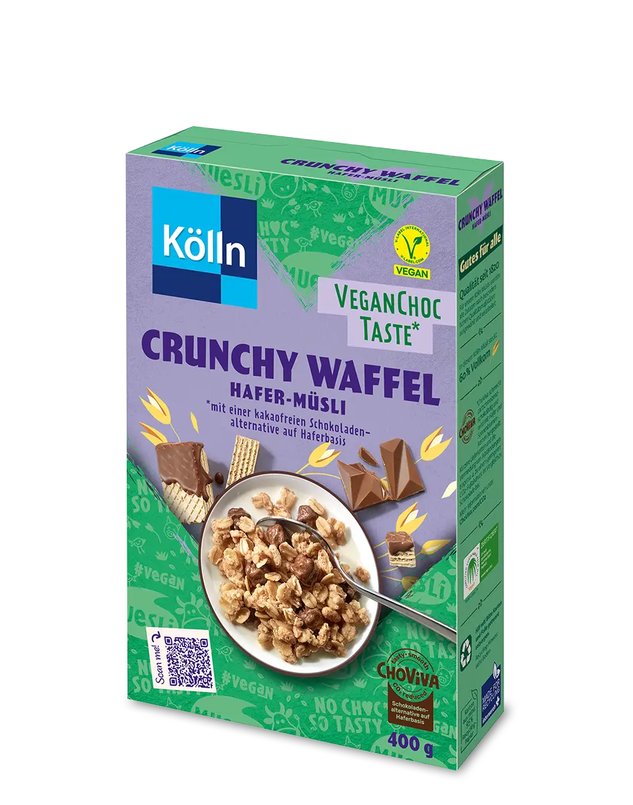 Kölln Crunchy Waffel veganes Hafer-Müsli