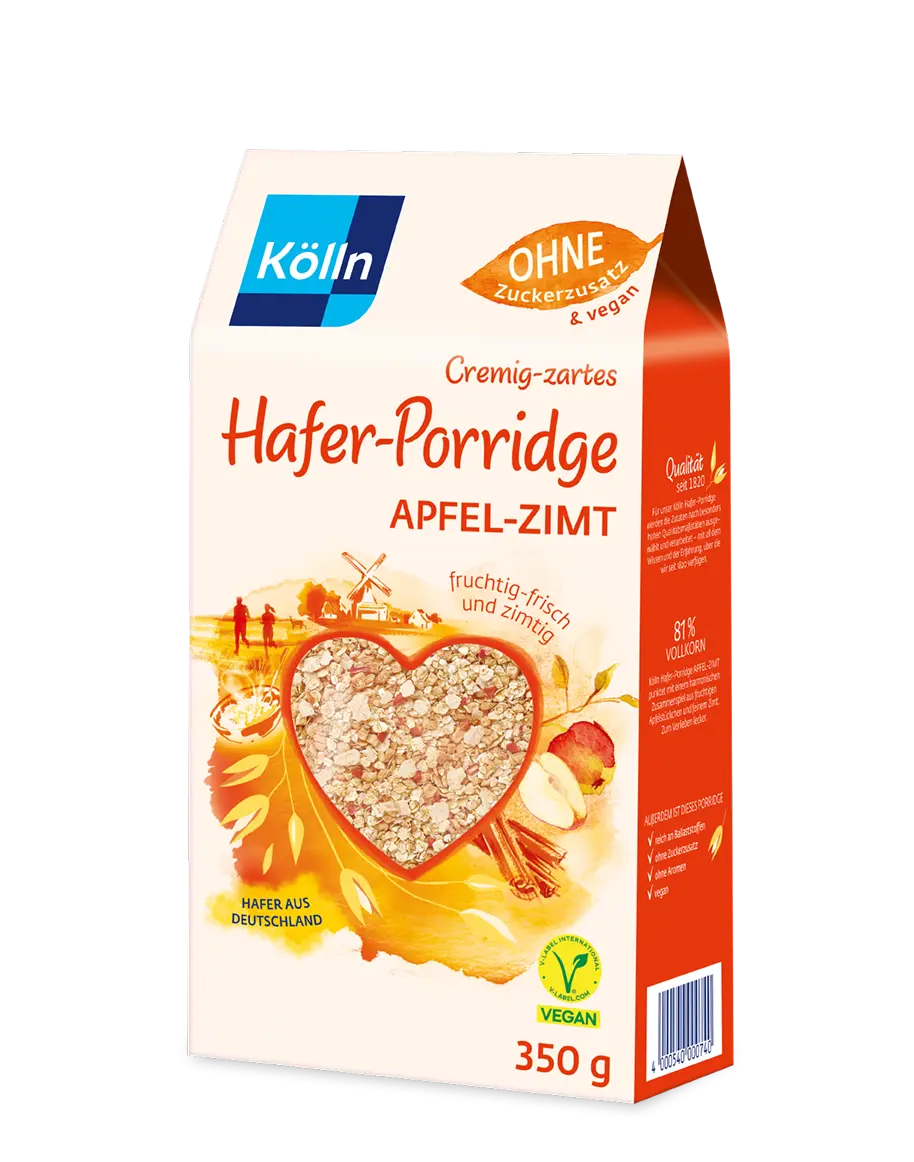 Kölln Hafer-Porridge Apfel-Zimt