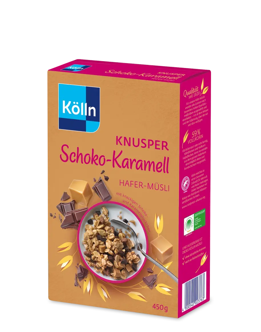 Kölln Knusper Schoko-Karamell Hafer-Müsli
