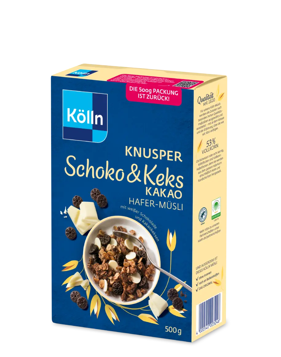 Kölln Knusper Schoko & Keks Kakao Hafer-Müsli