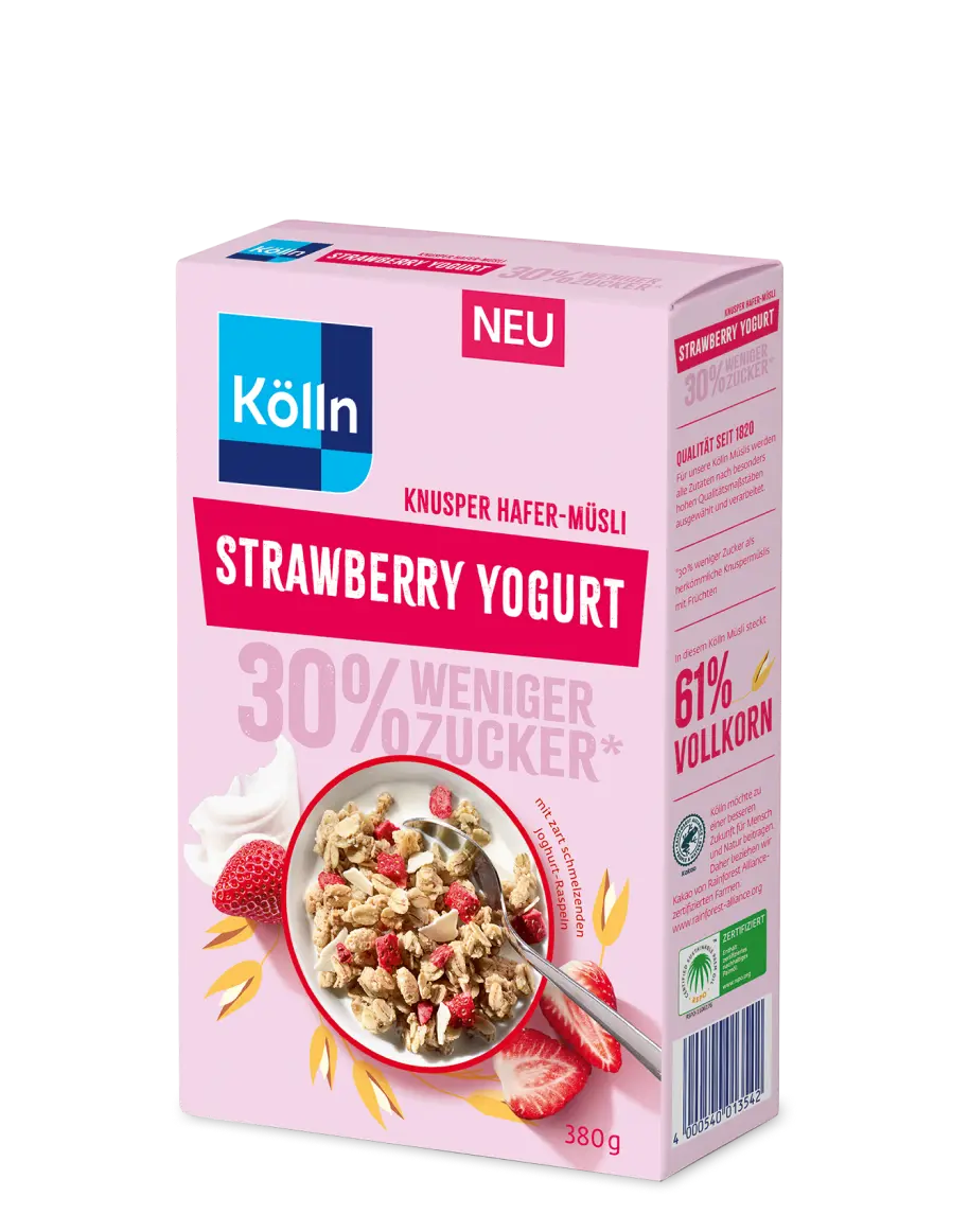 Kölln Knusper Strawberry Yogurt Hafer-Müsli