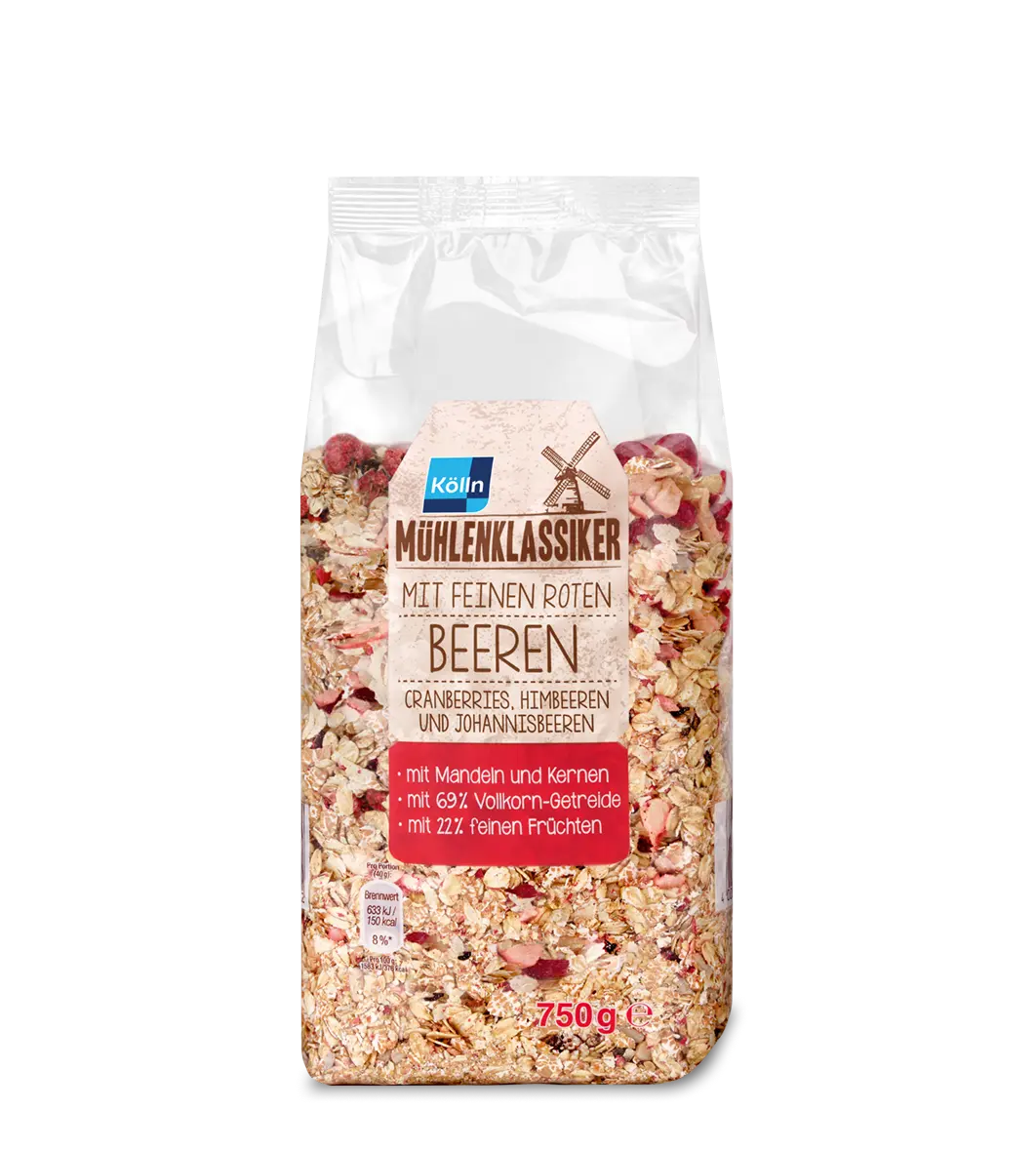 Kölln Mühlenklassiker Müsli mit roten Beeren