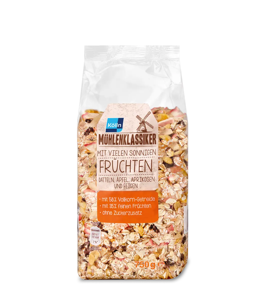 Kölln Mühlenklassiker Müsli mit sonnigen Früchten