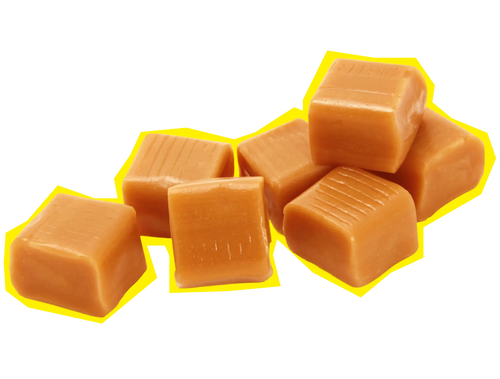 Karamellstückchen