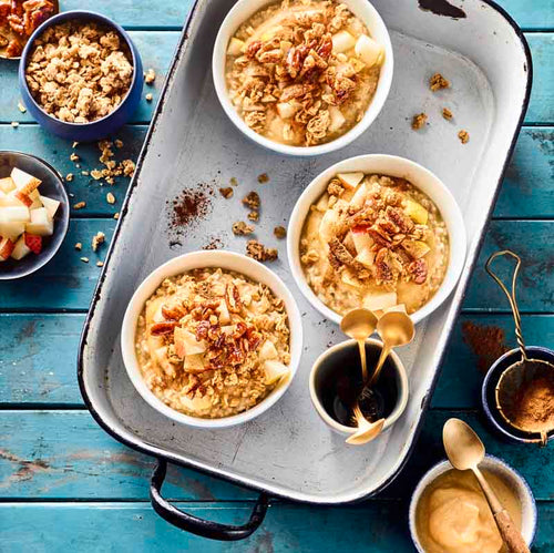Apfel-Zimt-Pekannuss-Porridge