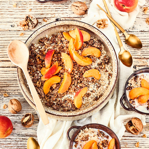 Aprikosen-Müsli mit Walnuss-Zimt-Crunch