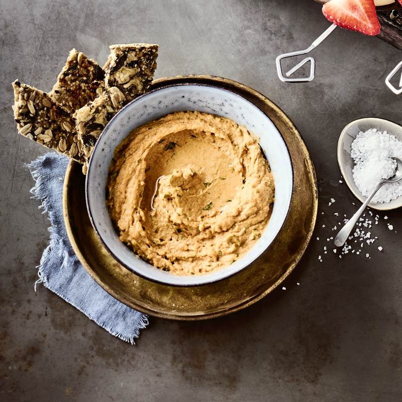 Hafer-Linsen-Hummus