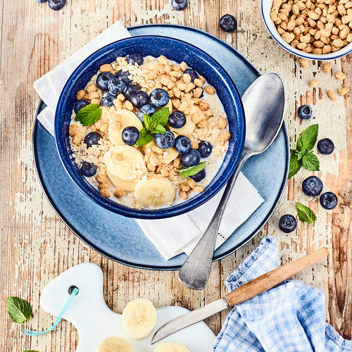 Heidelbeer-Bananen-Müsli