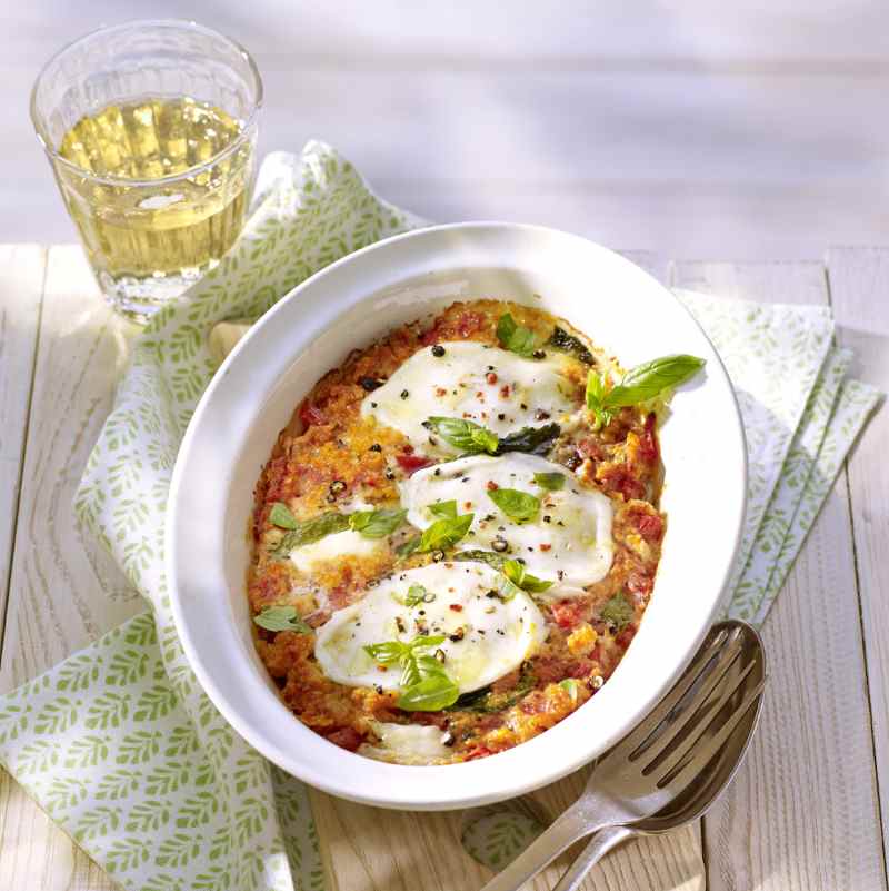 Herzhaftes Ofen-Porridge