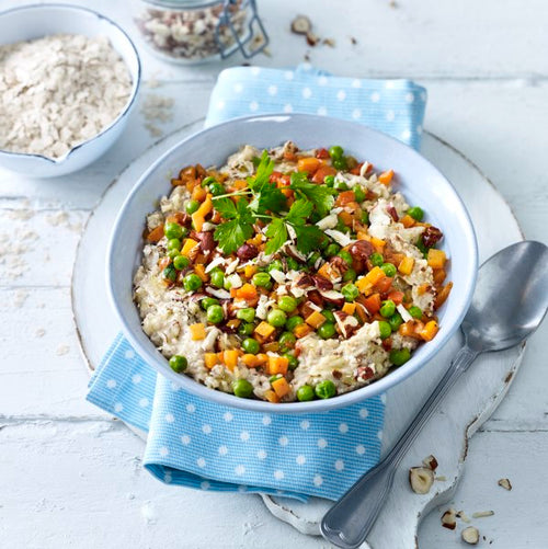 Gemüse-Porridge mit Kölln Haferkleie Flocken