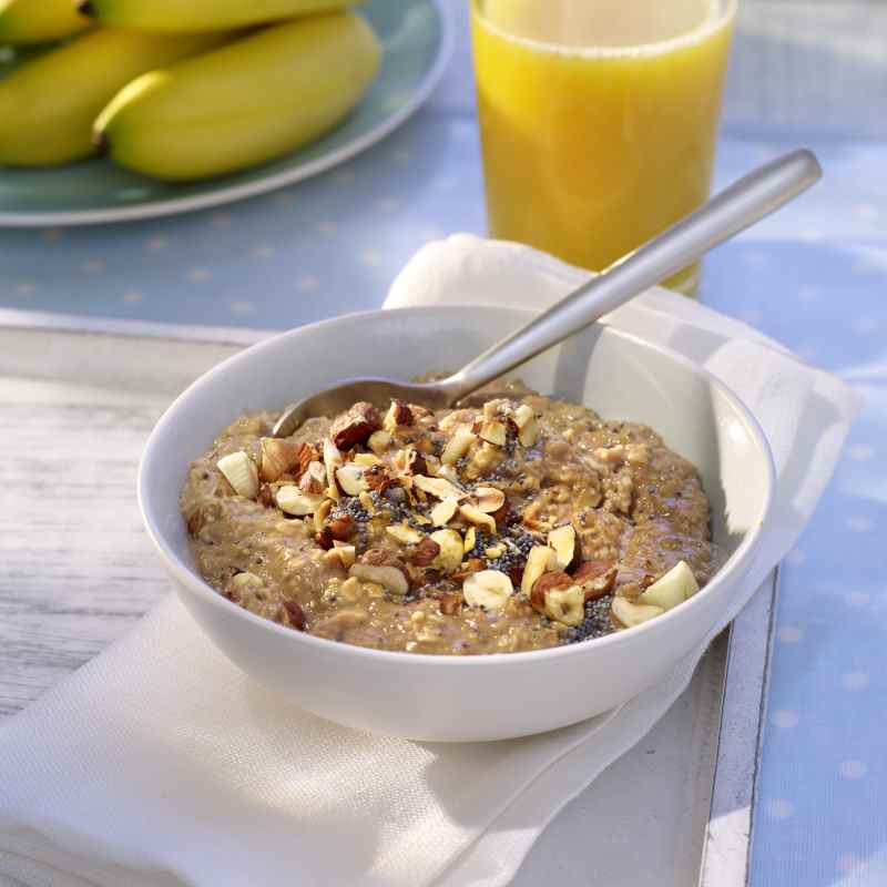 Mohn-Nuss-Porridge