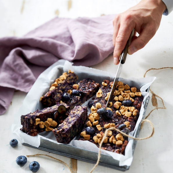 Vegane Blaubeer-Riegel