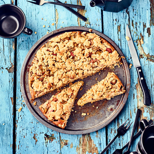 Veganer Rhabarber-Kuchen