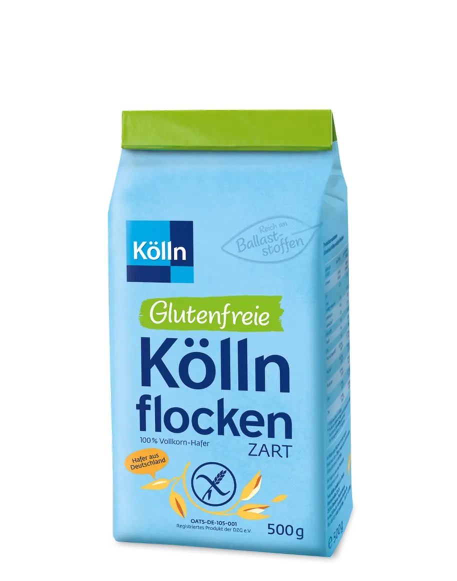 Glutenfreie Köllnflocken zart