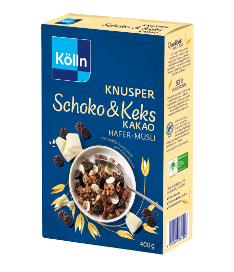 Kölln Knusper Schoko&Keks Kakao Hafer-Müsli