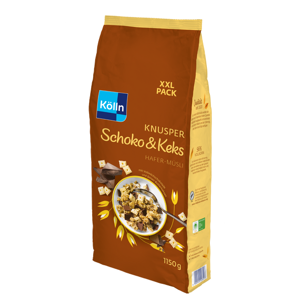 Kölln Knusper Schoko&Keks Hafer-Müsli