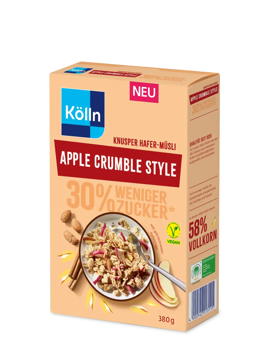 Kölln Schoko 30 % weniger Zucker Hafer-Müsli Kölln Schoko 30 % weniger Zucker Hafer-Müsli