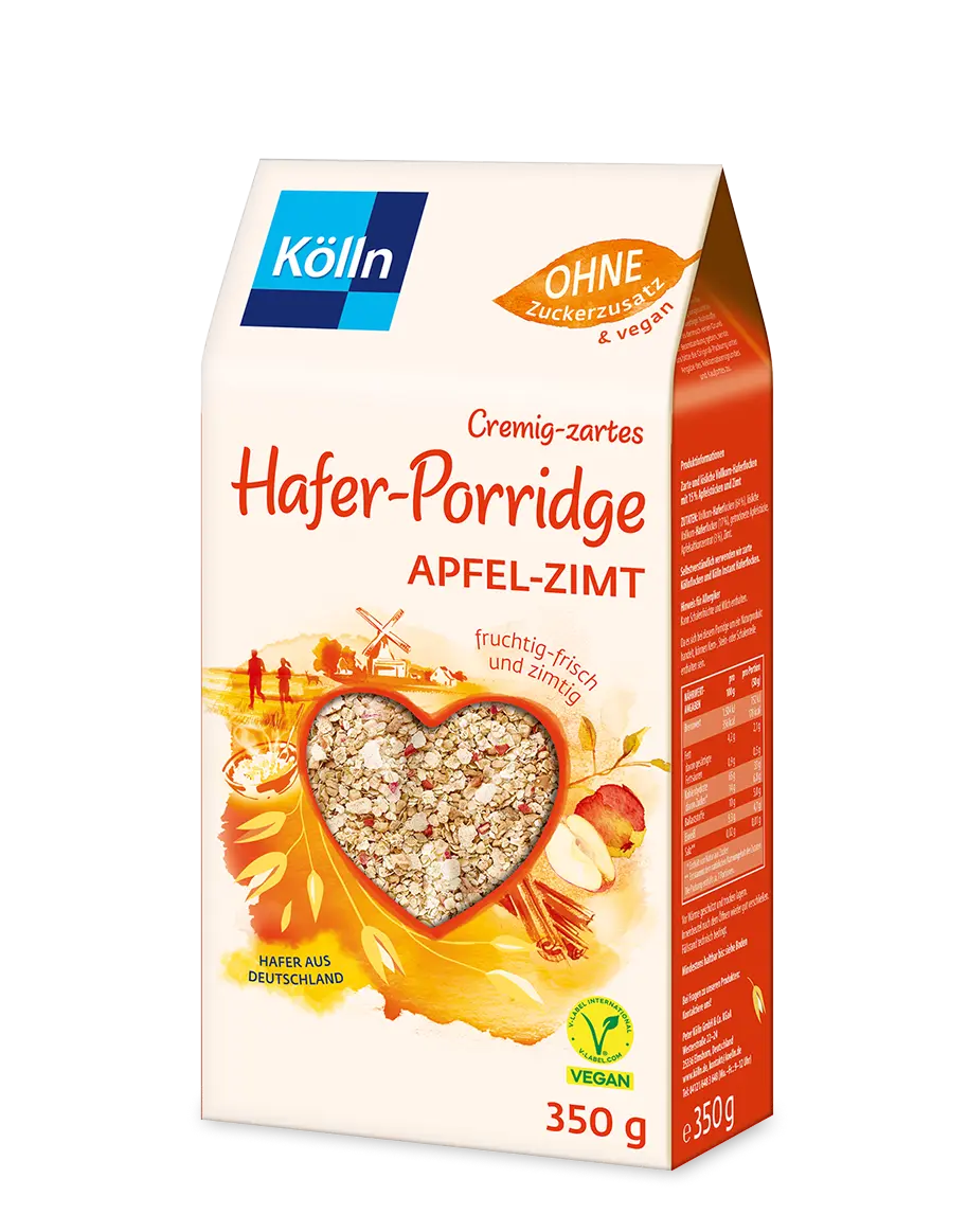 Kölln Hafer-Porridge Apfel-Zimt