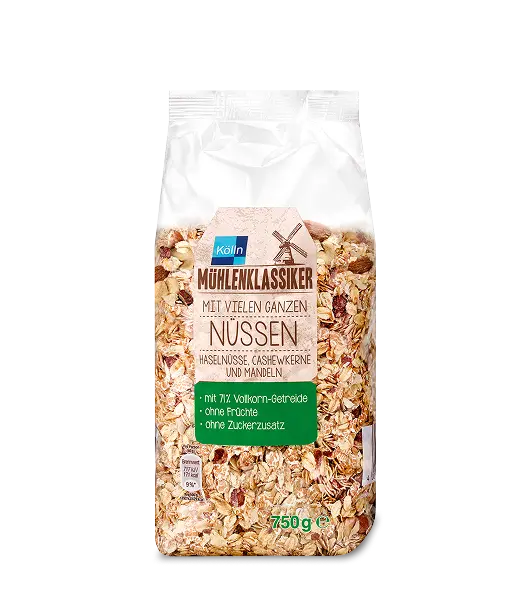 Kölln Mühlenklassiker Müsli mit ganzen Nüssen