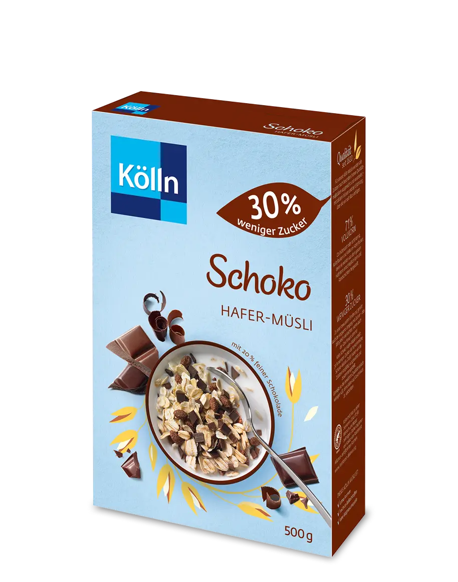 Kölln „Schoko 30 % weniger Zucker“ Hafer-Müsli