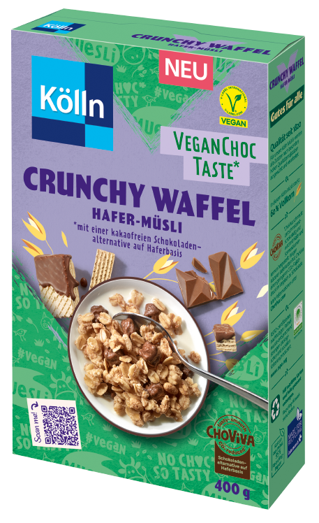 Kölln Crunchy Waffel veganes Hafer-Müsli