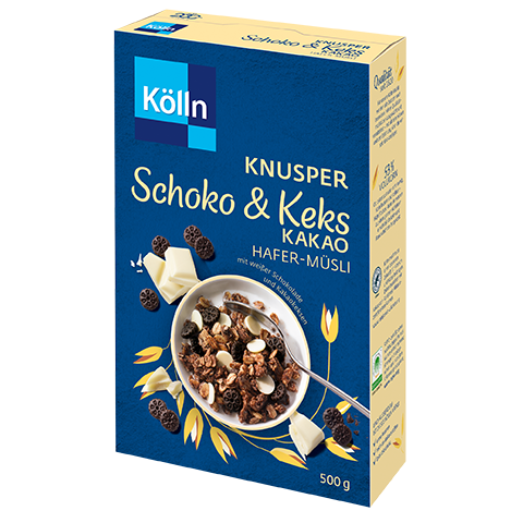 Kölln Knusper Schoko&Keks Kakao Hafer-Müsli