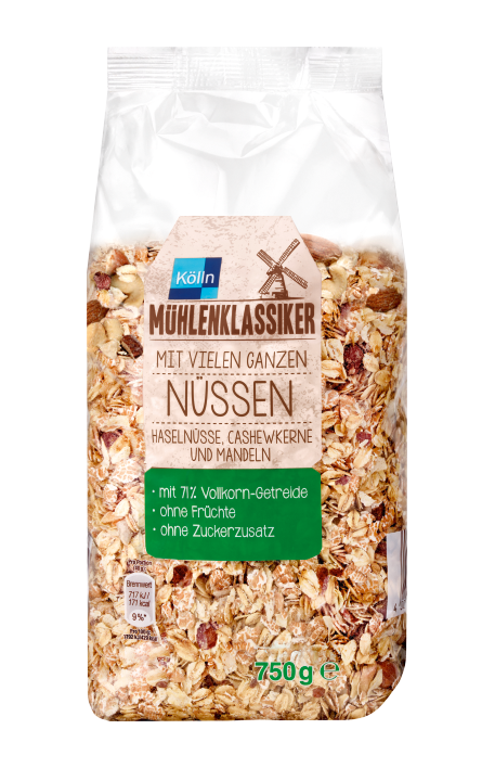 Kölln Mühlenklassiker Müsli mit ganzen Nüssen