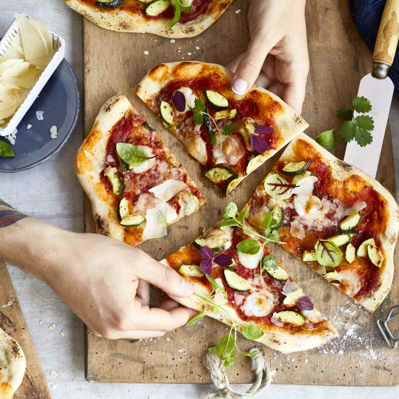 Vegetarische Familienpizza