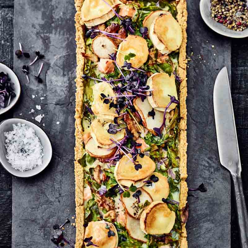 Lachs-Quiche