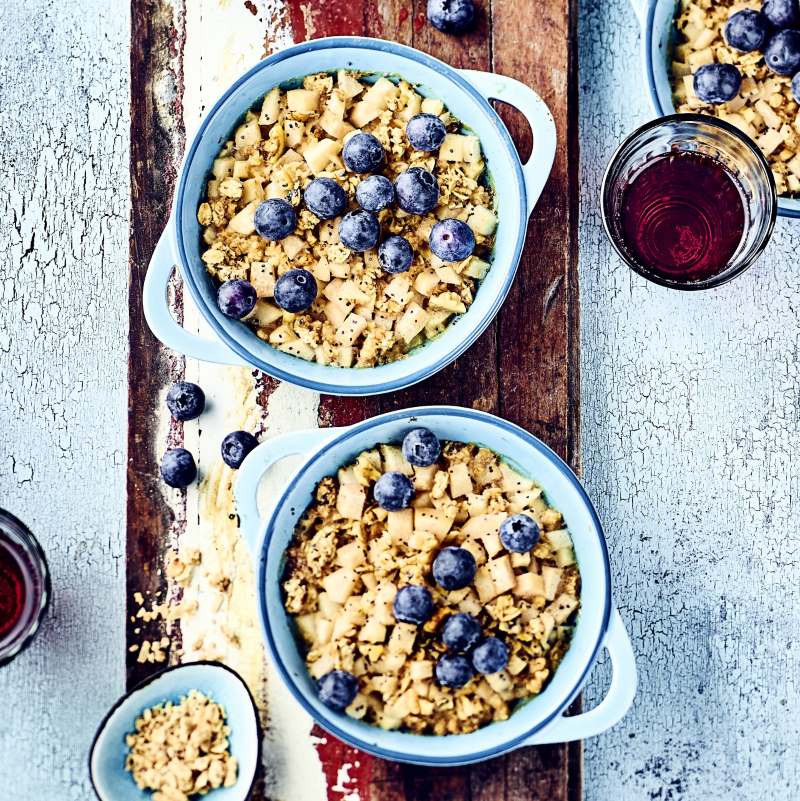 Ofen-Porridge „Birne-Mohn“