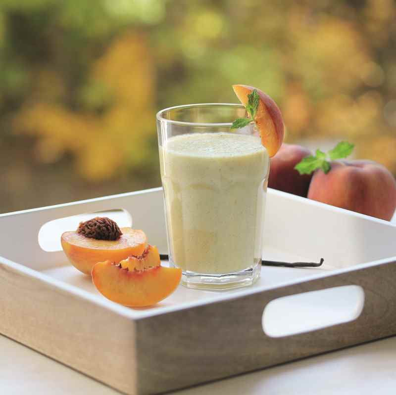 Pfirsich-Vanille-Drink