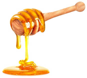 Honig auf Holzlöffel